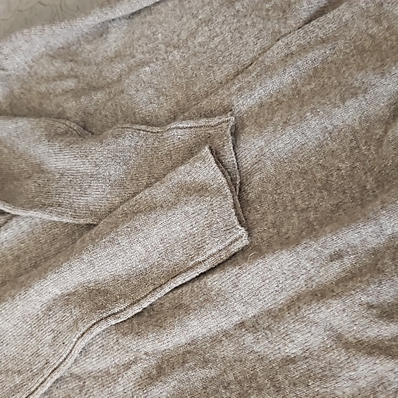 Lusso,NW, 100% Cashmere Cardigan Sweater, Size Small,Heather Brown Long Length - Picture 9 of 9